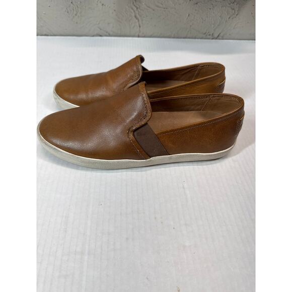 Frye Dylan Womens Brown Cognac Fashion Sneaker Slip On Shoe Size 9 - Picture 2 of 5